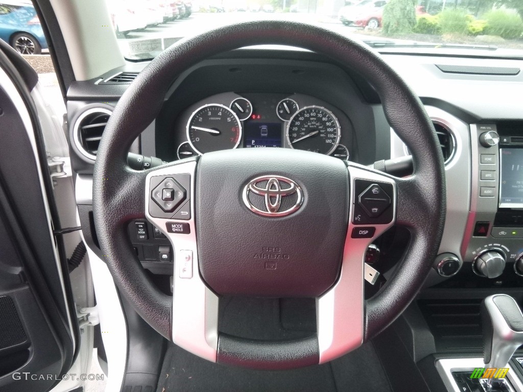 2016 Toyota Tundra TRD Pro CrewMax 4x4 Black Steering Wheel Photo #120870362