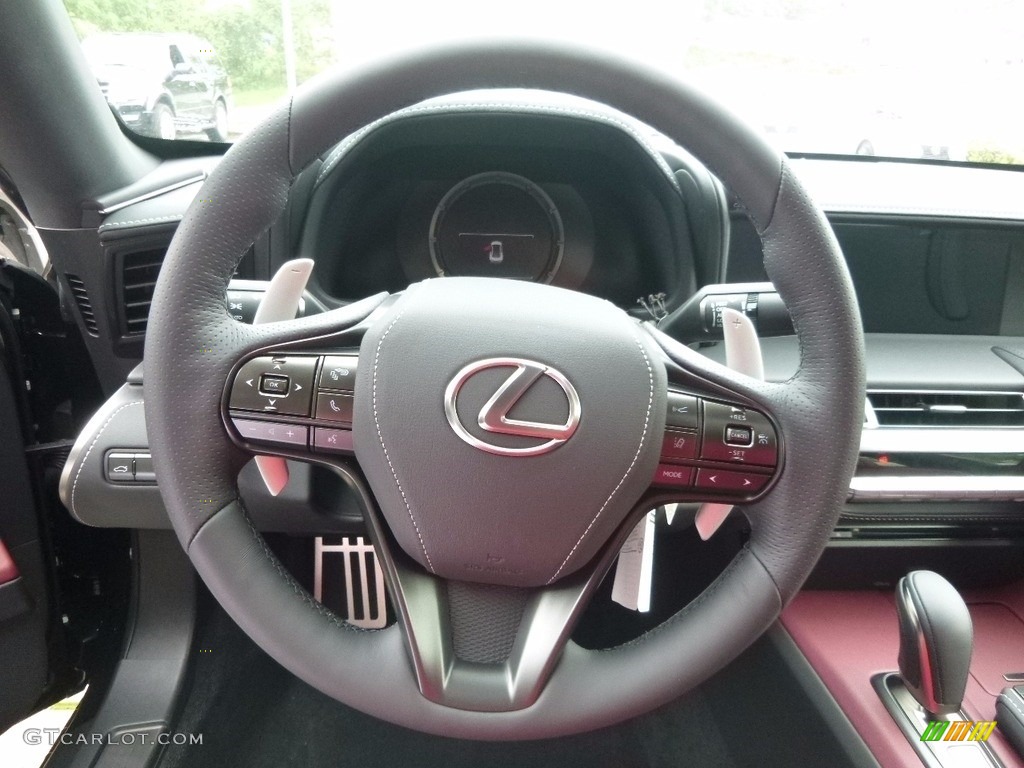 2018 Lexus LC 500 Rioja Red Steering Wheel Photo #120870647