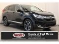 2017 Crystal Black Pearl Honda CR-V Touring  photo #1