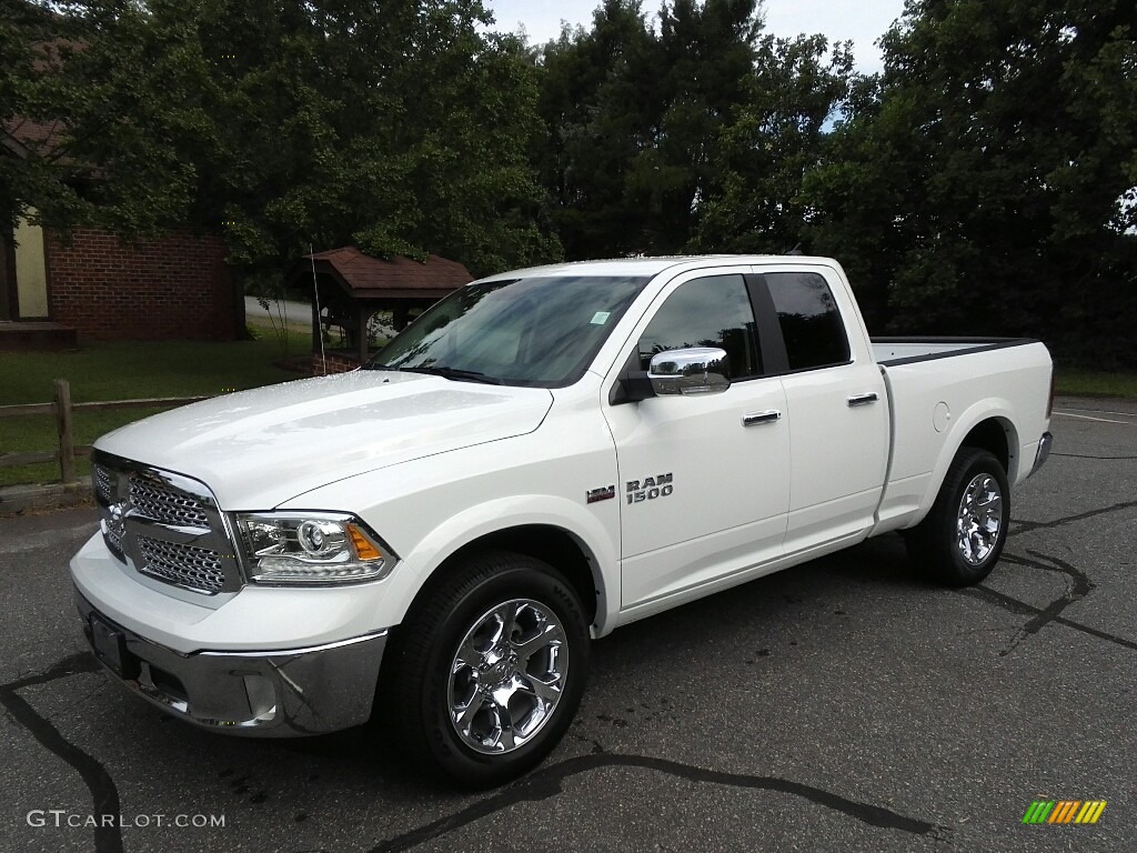 Bright White 2017 Ram 1500 Laramie Quad Cab 4x4 Exterior Photo #120877136