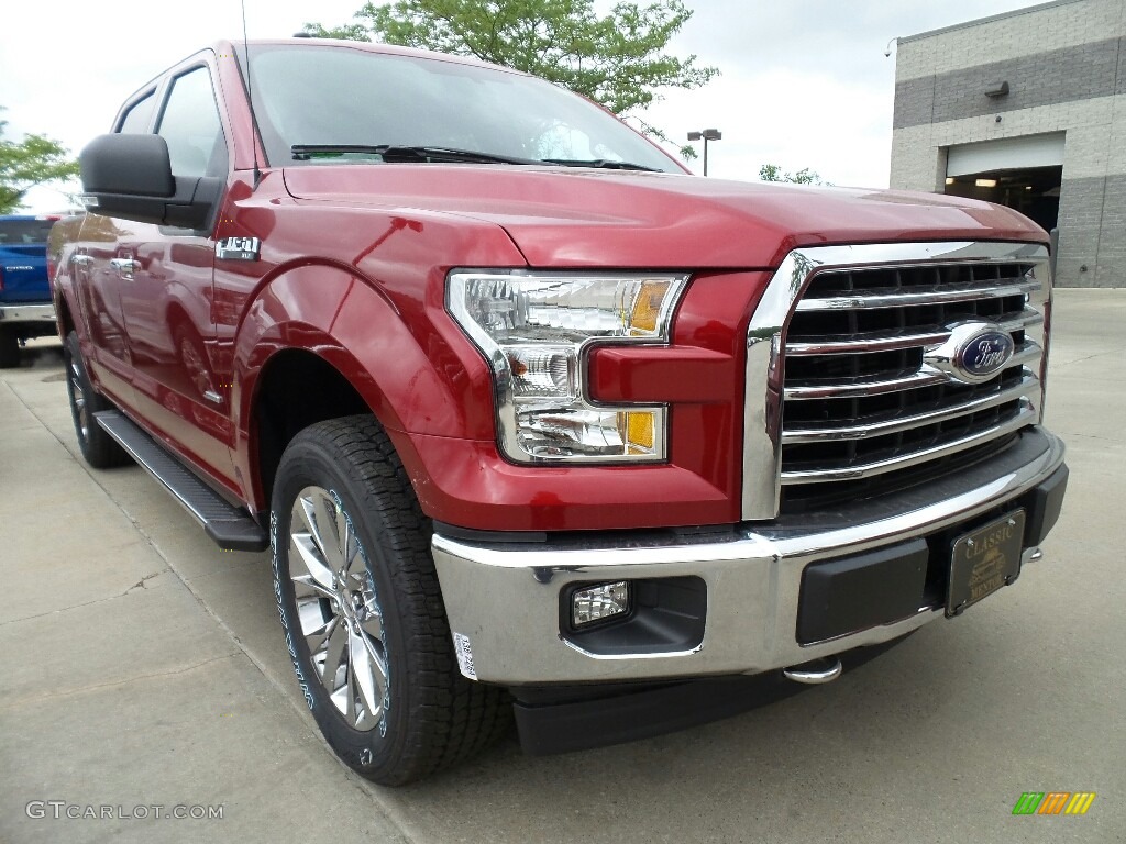 2017 F150 XLT SuperCrew 4x4 - Ruby Red / Earth Gray photo #1