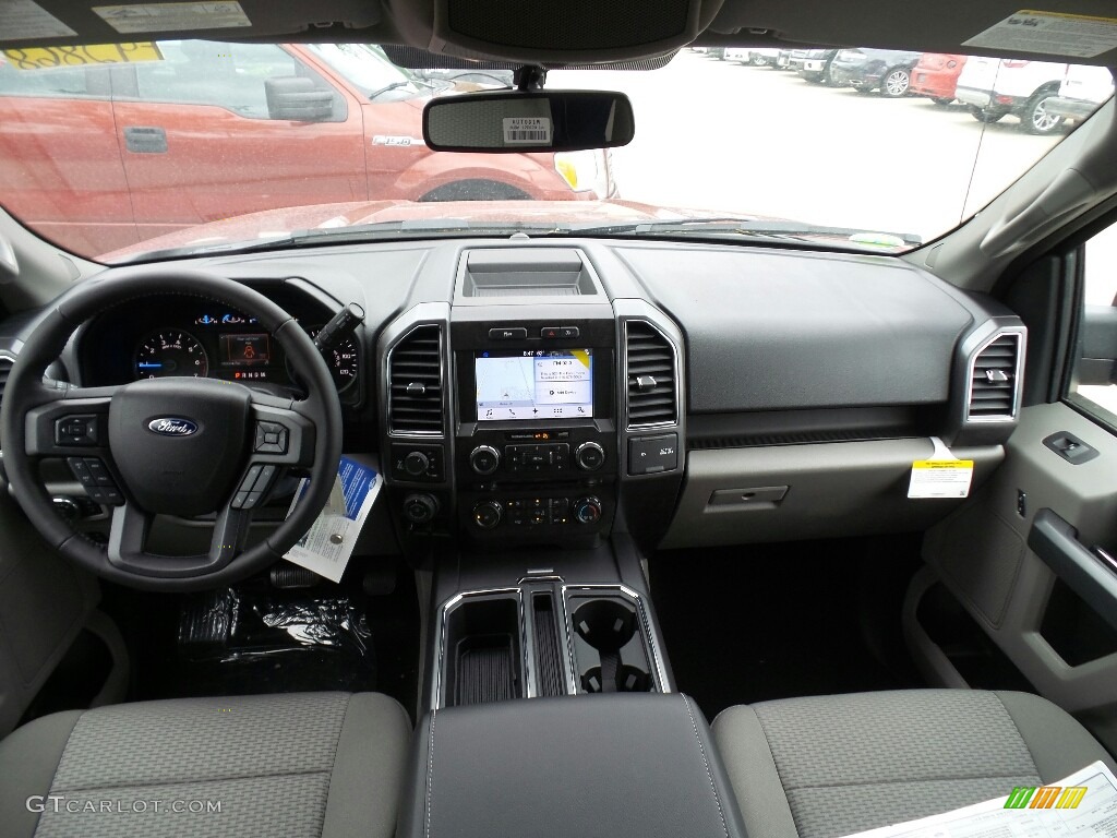 2017 F150 XLT SuperCrew 4x4 - Ruby Red / Earth Gray photo #7