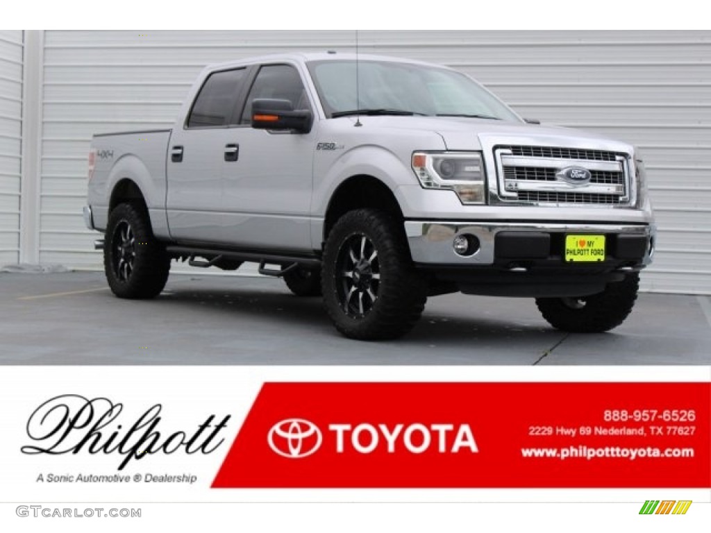 2014 F150 XLT SuperCrew 4x4 - Ingot Silver / Steel Grey photo #1