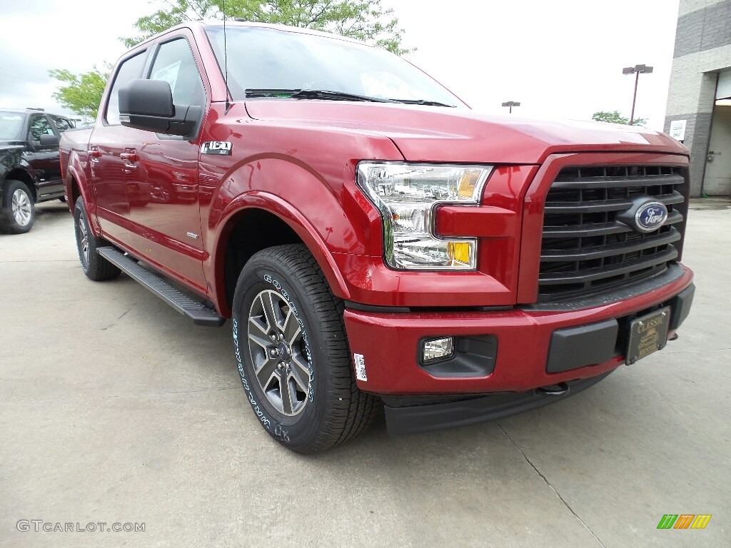 2017 F150 XLT SuperCrew 4x4 - Ruby Red / Black photo #1