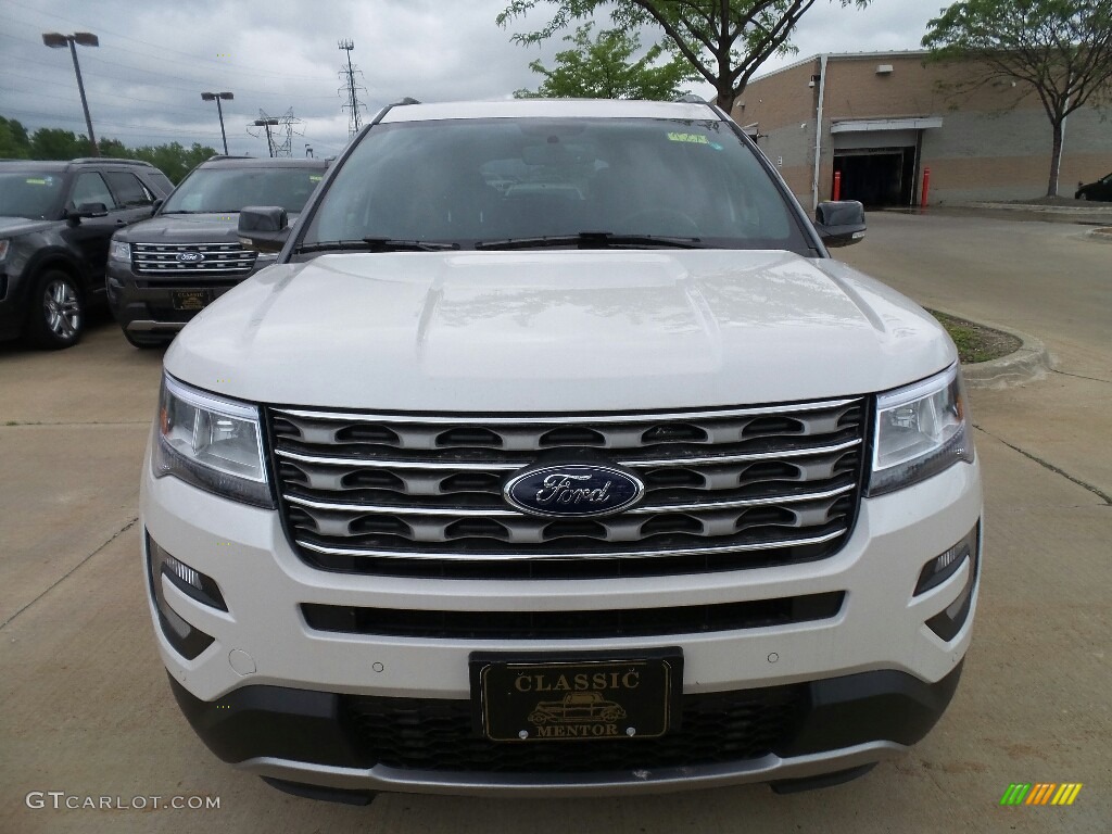 2017 Explorer XLT 4WD - White Platinum / Ebony Black photo #2