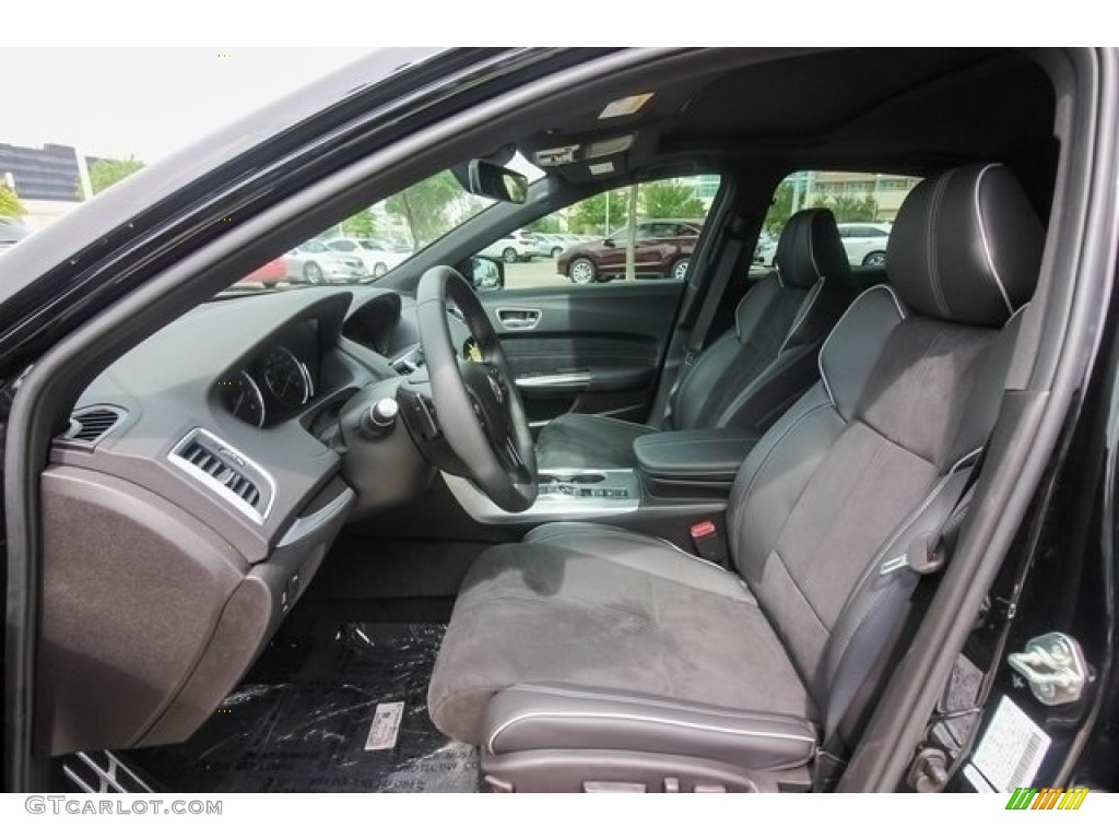 Ebony Interior 2018 Acura TLX V6 SH-AWD A-Spec Sedan Photo #120882462