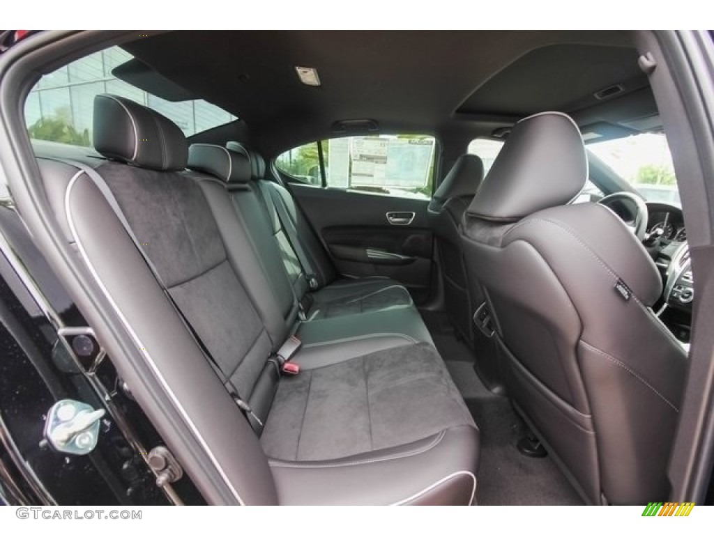 Ebony Interior 2018 Acura TLX V6 SH-AWD A-Spec Sedan Photo #120882508