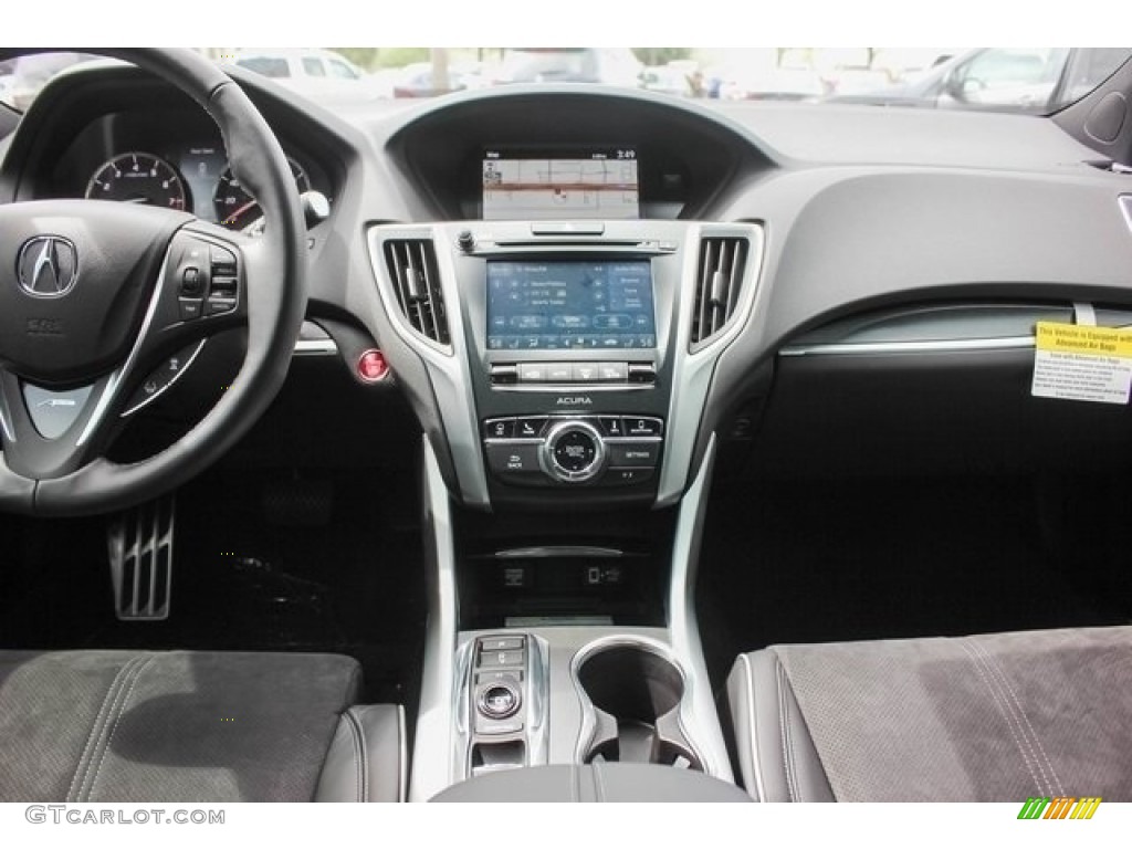 2018 Acura TLX V6 SH-AWD A-Spec Sedan Ebony Dashboard Photo #120882555