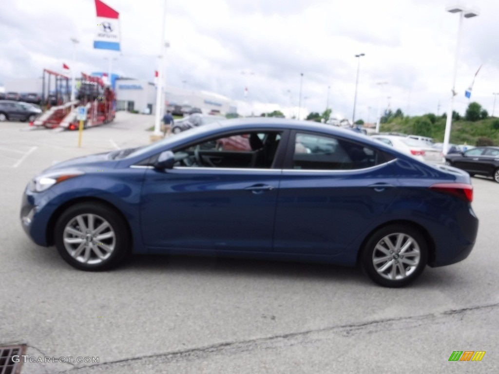 2015 Elantra SE Sedan - Lakeside Blue / Black photo #6