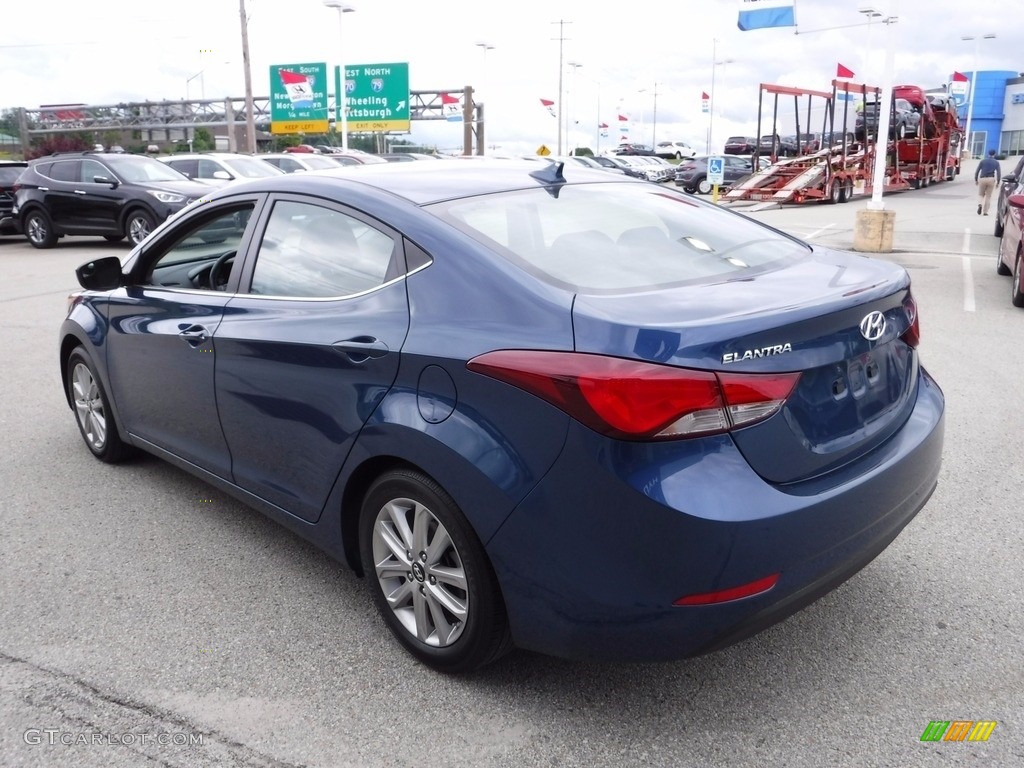2015 Elantra SE Sedan - Lakeside Blue / Black photo #7