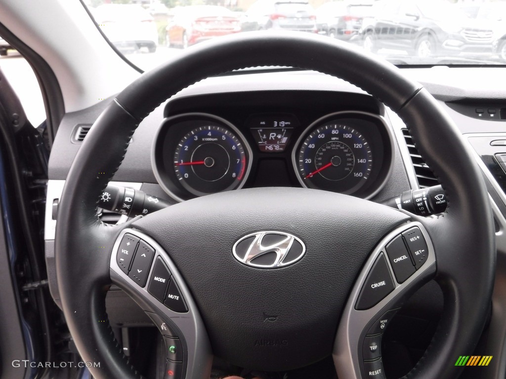 2015 Elantra SE Sedan - Lakeside Blue / Black photo #20