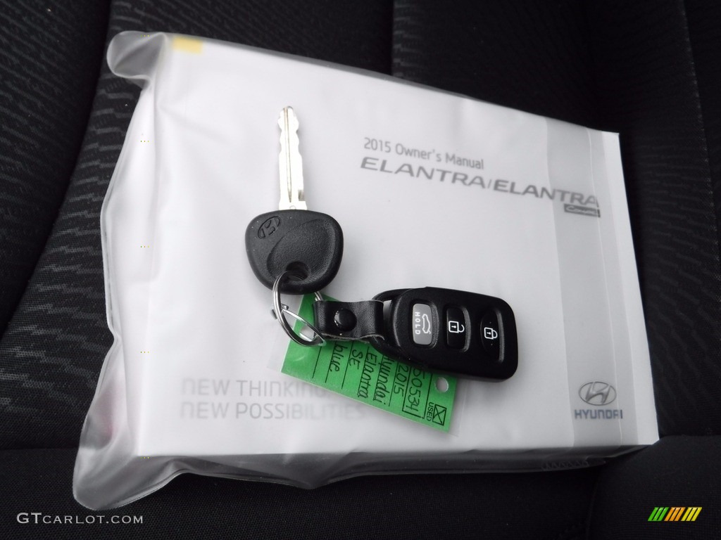 2015 Elantra SE Sedan - Lakeside Blue / Black photo #23