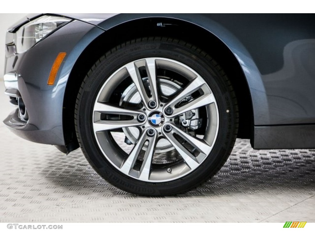 2017 3 Series 330i Sedan - Mineral Grey Metallic / Black photo #9