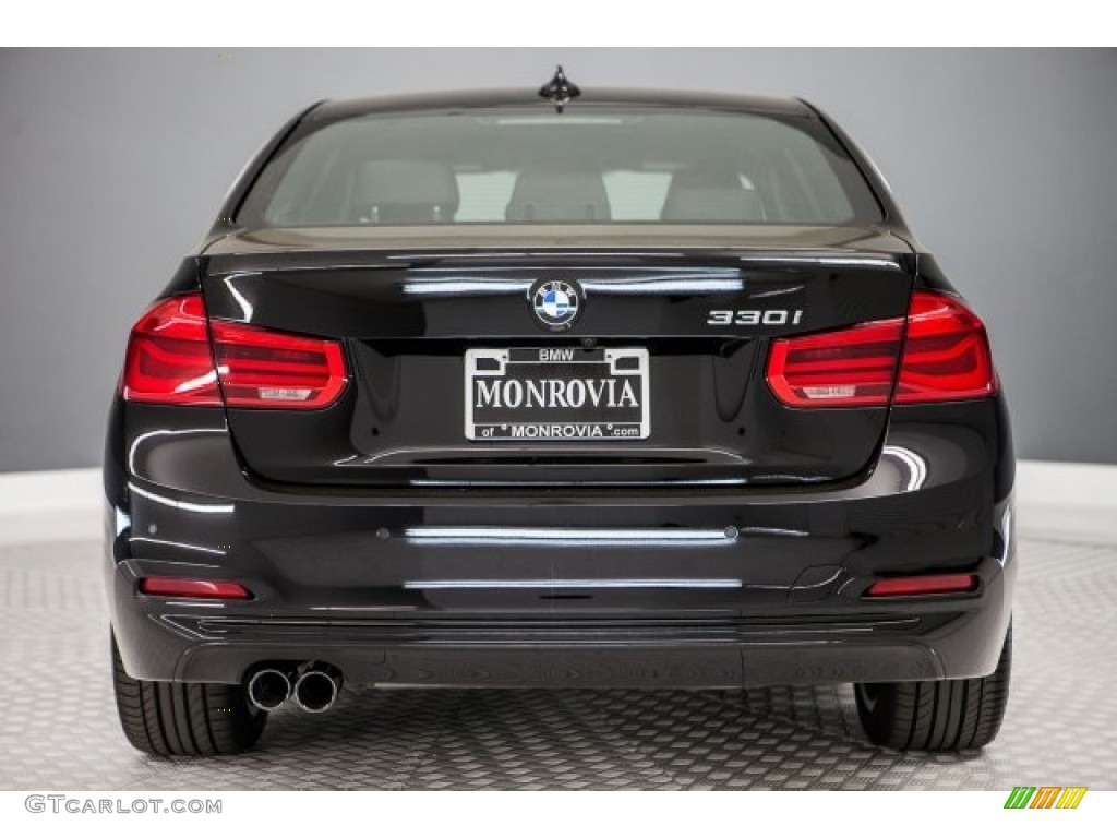 2017 3 Series 330i Sedan - Black Sapphire Metallic / Black photo #4