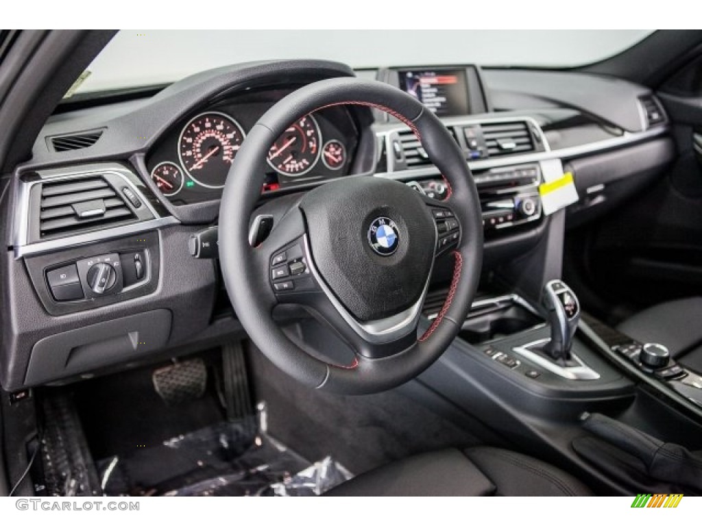 2017 3 Series 330i Sedan - Black Sapphire Metallic / Black photo #6