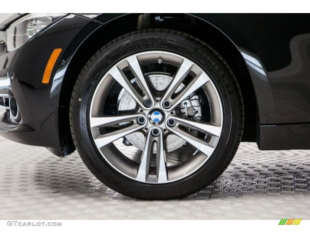 2017 3 Series 330i Sedan - Black Sapphire Metallic / Black photo #9