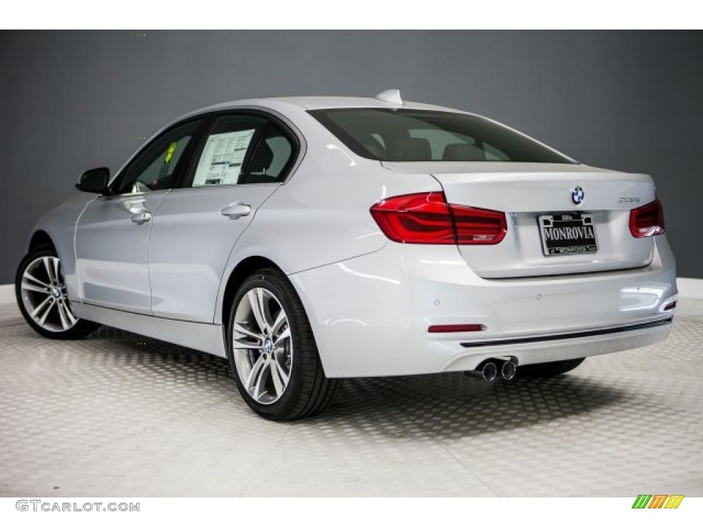 2017 3 Series 330i Sedan - Glacier Silver Metallic / Black photo #3