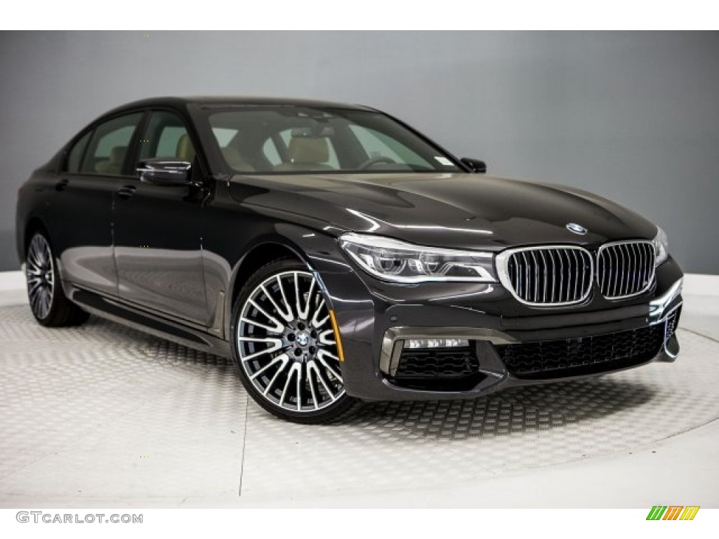 2017 7 Series 750i Sedan - Black Sapphire Metallic / Zagora Beige photo #12