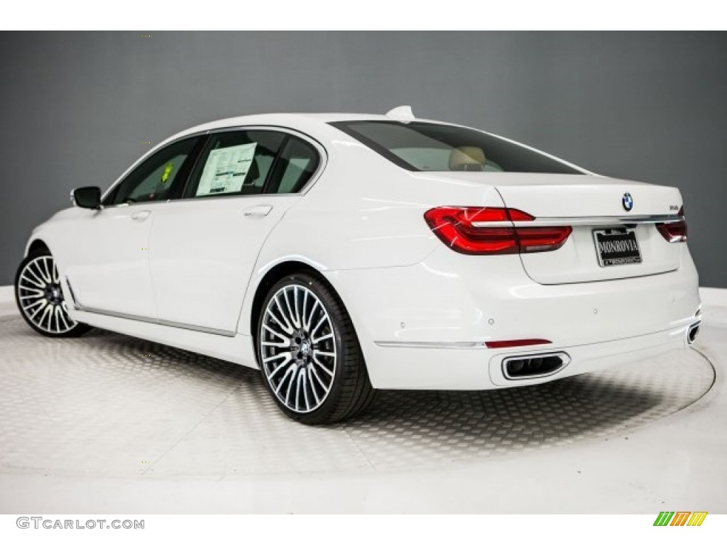 2017 7 Series 750i Sedan - Mineral White Metallic / Zagora Beige photo #3