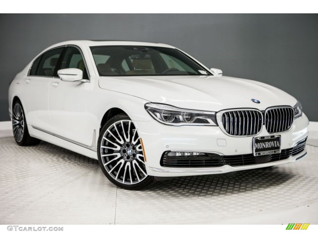 2017 7 Series 750i Sedan - Mineral White Metallic / Zagora Beige photo #12