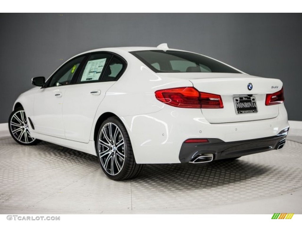 2017 5 Series 540i Sedan - Alpine White / Black photo #3