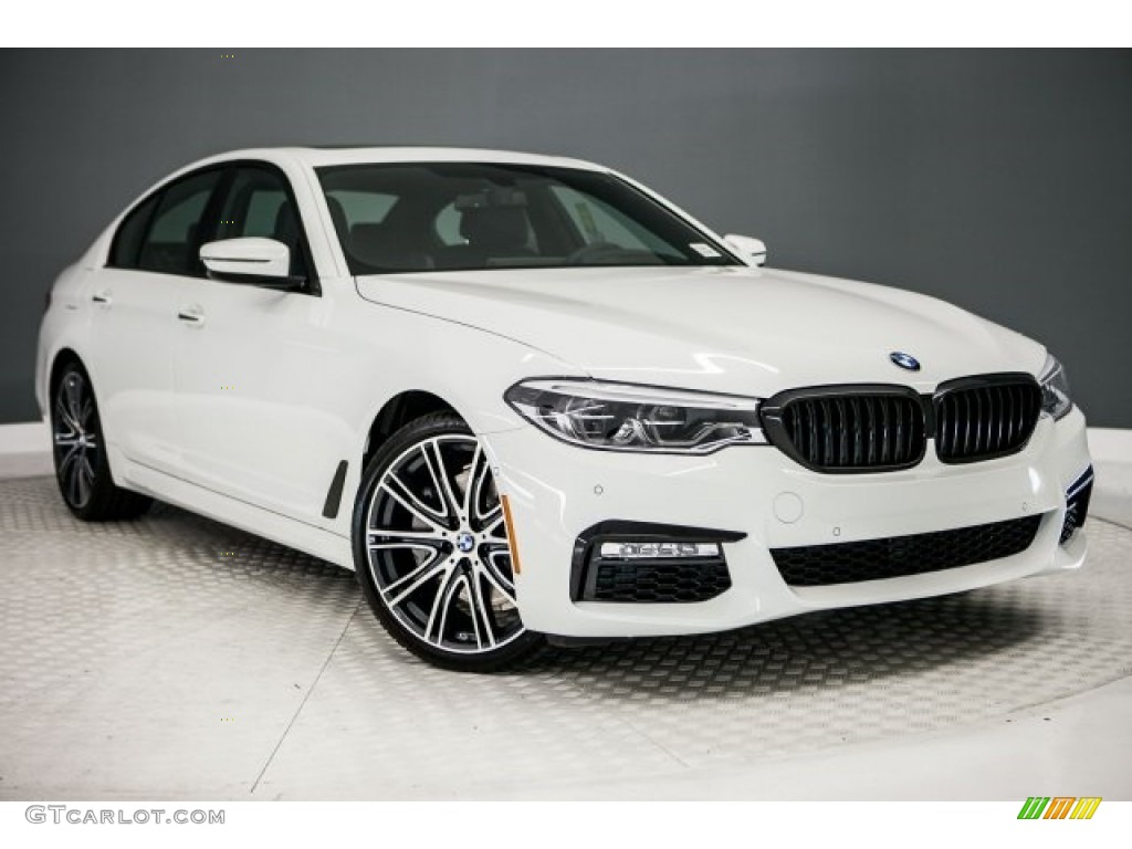 2017 5 Series 540i Sedan - Alpine White / Black photo #12