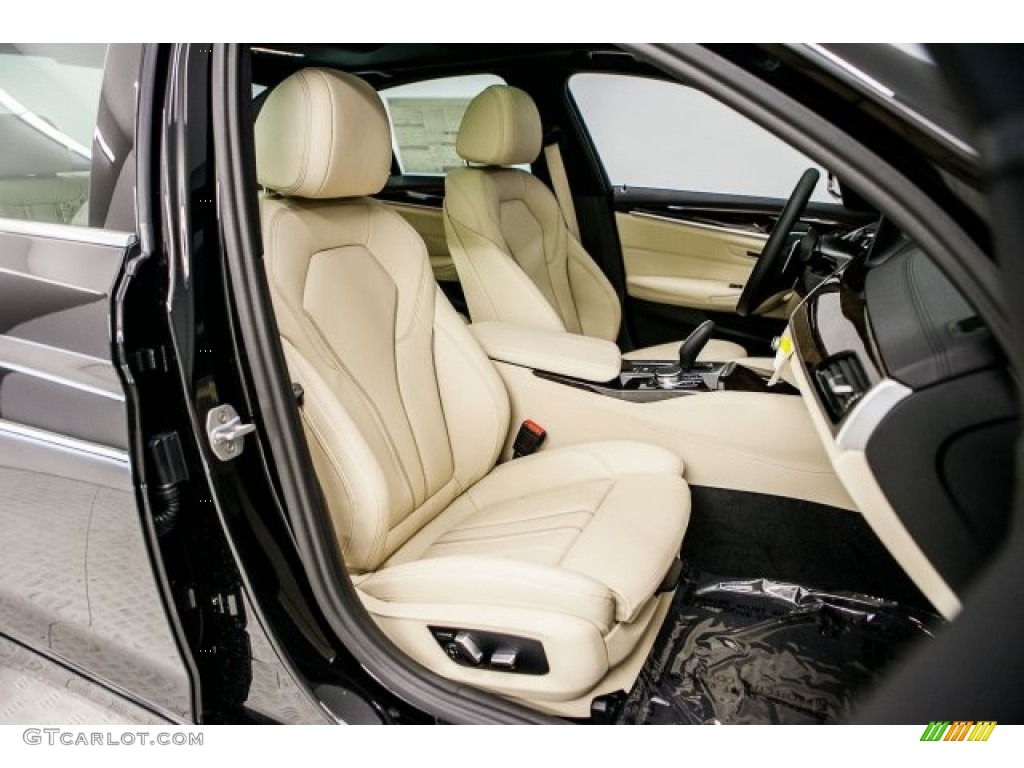 2017 5 Series 540i Sedan - Jet Black / Canberra Beige photo #2