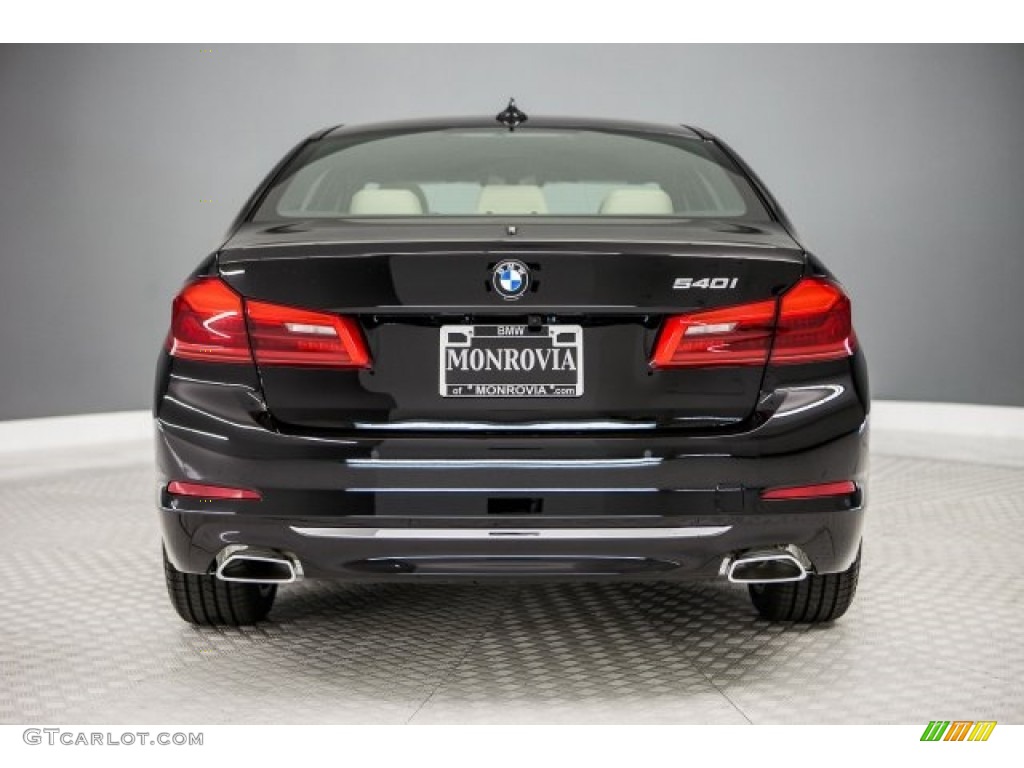 2017 5 Series 540i Sedan - Jet Black / Canberra Beige photo #4