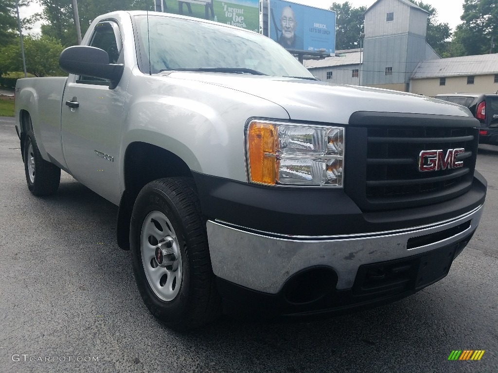 2012 Sierra 1500 Regular Cab 4x4 - Quicksilver Metallic / Dark Titanium photo #10