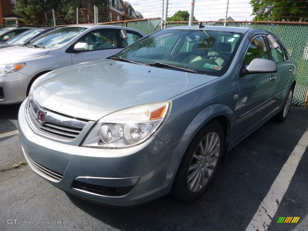 2009 Aura XR V6 - Ocean Mist / Tan photo #2