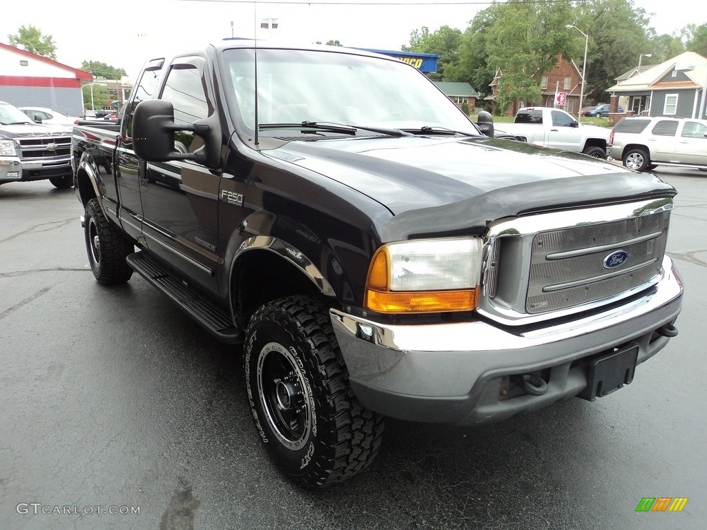 1999 F250 Super Duty XLT Extended Cab 4x4 - Deep Wedgewood Blue Metallic / Medium Graphite photo #5