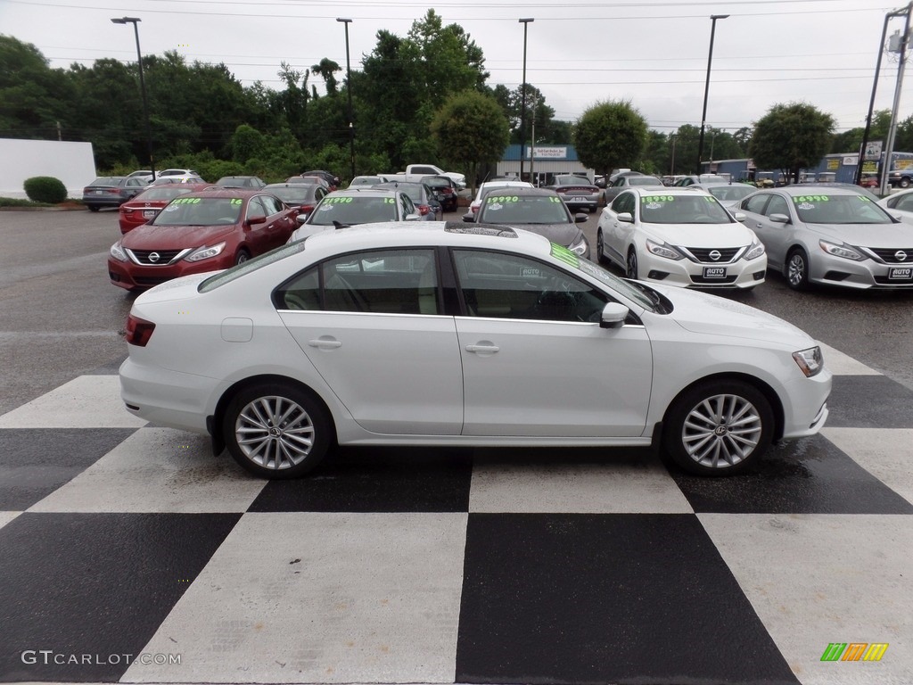 2016 Jetta SEL - Pure White / Cornsilk Beige photo #3