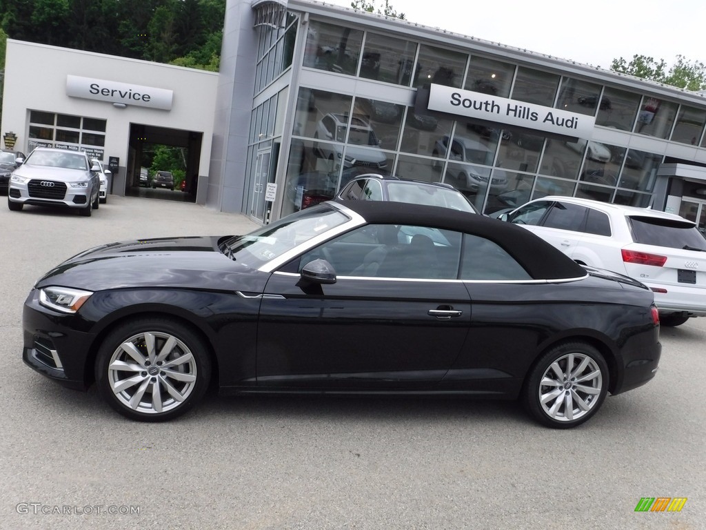 2018 A5 Premium Plus quattro Cabriolet - Moonlight Blue Metallic / Black photo #6