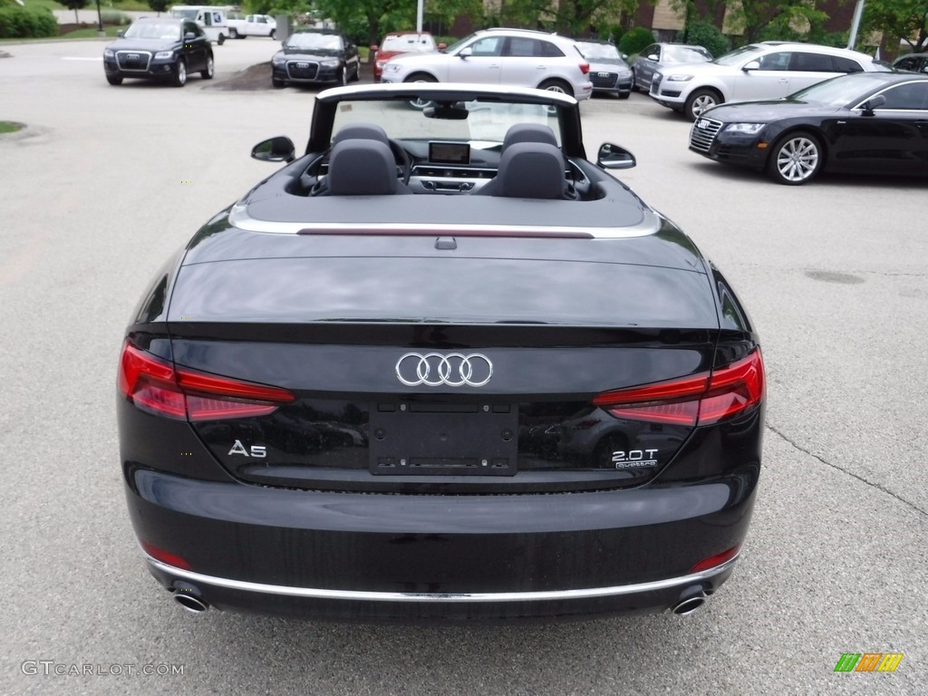 2018 A5 Premium Plus quattro Cabriolet - Moonlight Blue Metallic / Black photo #11