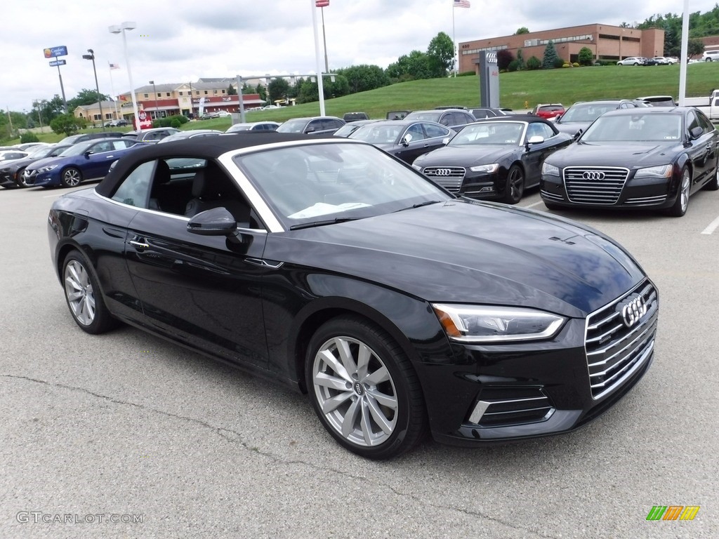 Moonlight Blue Metallic 2018 Audi A5 Premium Plus quattro Cabriolet Exterior Photo #120891026