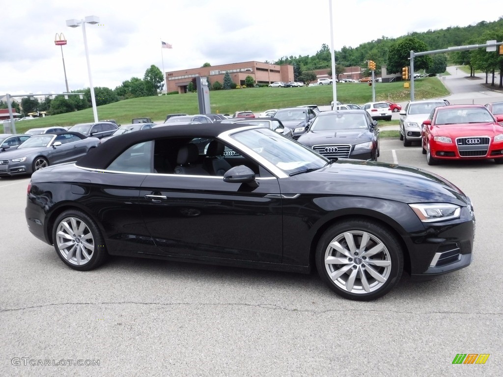 2018 A5 Premium Plus quattro Cabriolet - Moonlight Blue Metallic / Black photo #17