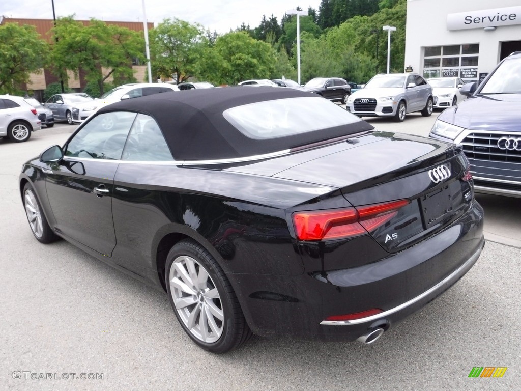 2018 A5 Premium Plus quattro Cabriolet - Moonlight Blue Metallic / Black photo #21