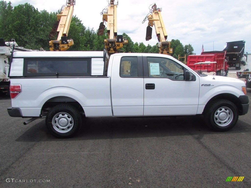 2011 F150 XL SuperCab - Oxford White / Steel Gray photo #8