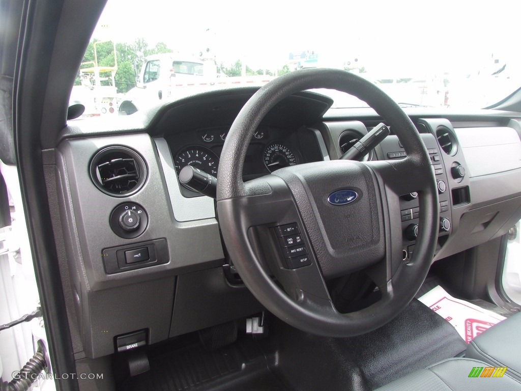 2011 F150 XL SuperCab - Oxford White / Steel Gray photo #27