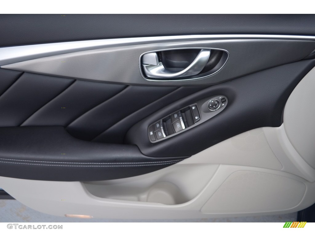 2015 Q50 3.7 - Hagane Blue / Wheat photo #8