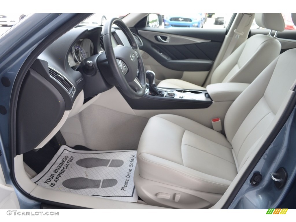 2015 Q50 3.7 - Hagane Blue / Wheat photo #9