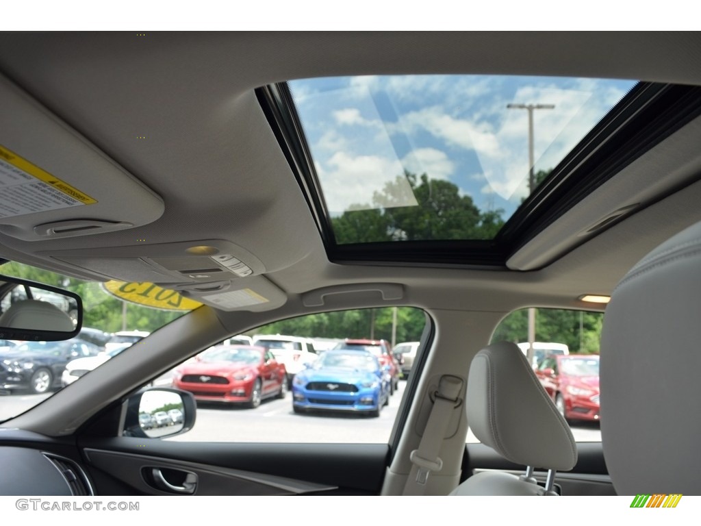 2015 Q50 3.7 - Hagane Blue / Wheat photo #11