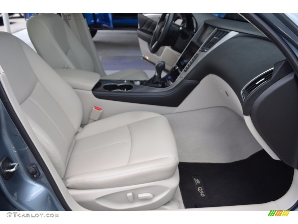2015 Q50 3.7 - Hagane Blue / Wheat photo #16