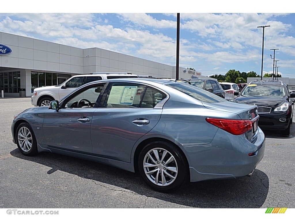 2015 Q50 3.7 - Hagane Blue / Wheat photo #29