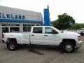 2017 Summit White Chevrolet Silverado 3500HD Work Truck Crew Cab Dual Rear Wheel 4x4  photo #4