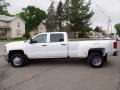 2017 Summit White Chevrolet Silverado 3500HD Work Truck Crew Cab Dual Rear Wheel 4x4  photo #8