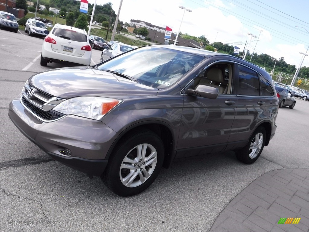 2011 CR-V EX-L 4WD - Urban Titanium Metallic / Ivory photo #6