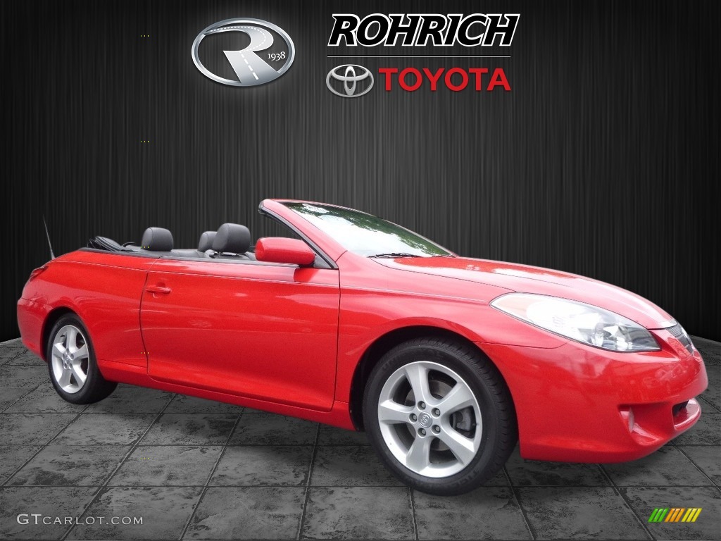 2005 Solara SLE V6 Convertible - Absolutely Red / Dark Stone photo #1