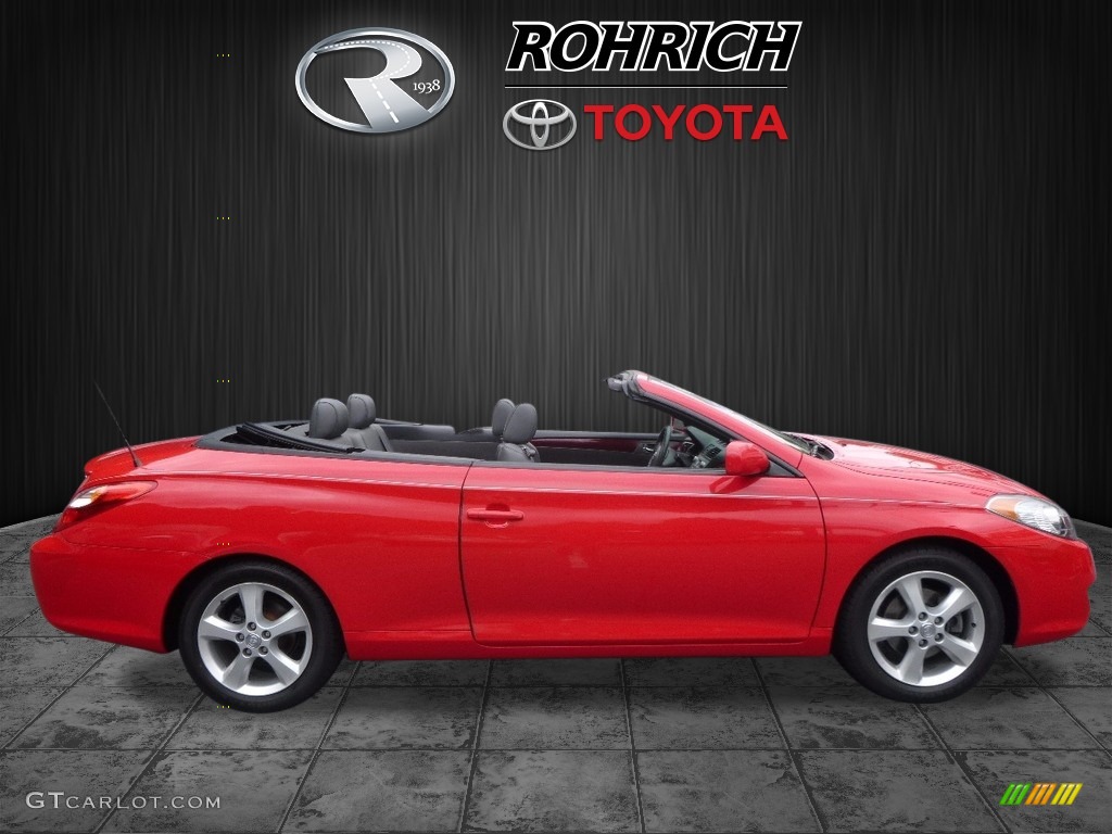 2005 Solara SLE V6 Convertible - Absolutely Red / Dark Stone photo #2