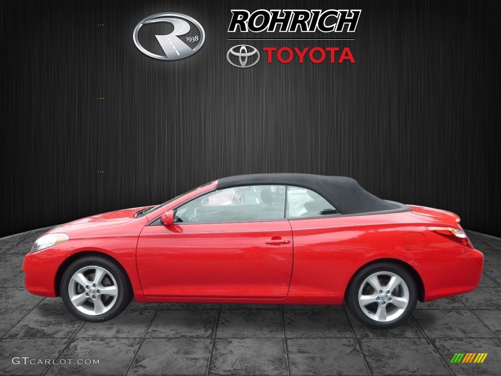 2005 Solara SLE V6 Convertible - Absolutely Red / Dark Stone photo #3